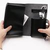 PU Leather Cable Organizer Pouch Durable Data Cable Storage Bag Electronic Gadget Bag  Office Use