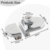 Zinc Alloy Double Door Lock for Glass Cabinets Designed for Display Cabinets with Glass Thickness Range 5mm To 8mm