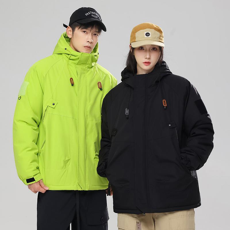 Nová bunda Outdoorová polstrovaná bunda s kapucí Bavlnou polstrovaná bunda Nástroje.