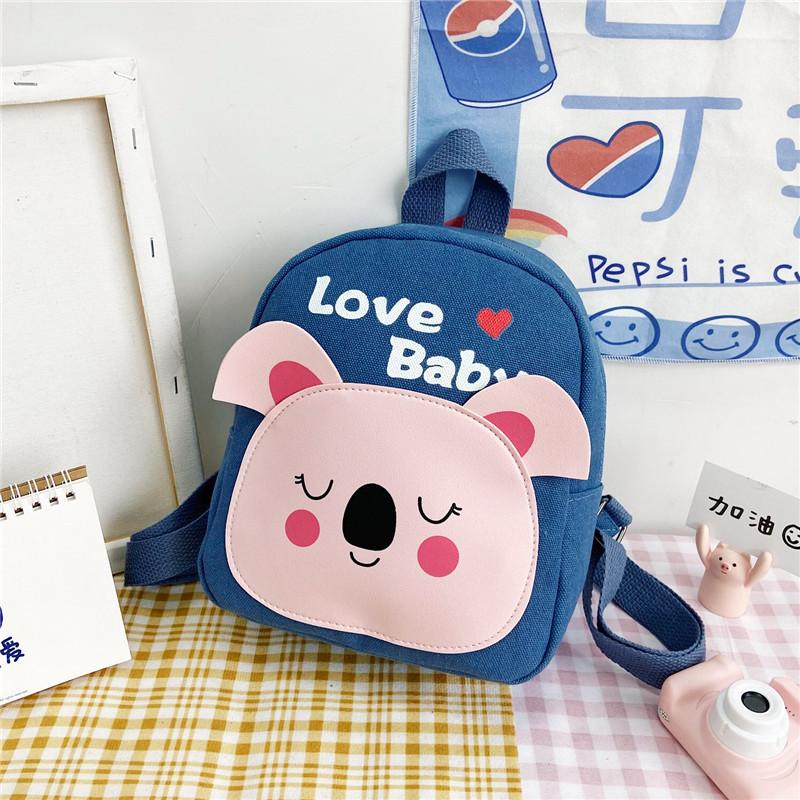 Stylish Breathable Durable Cartoon Animal Canvas Backpack For Toddlers