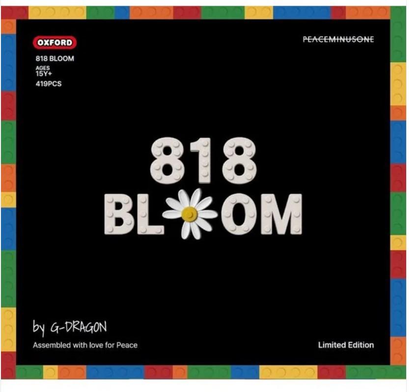 PEACEMINUSONE x OXFORD 818 BLOOM Building Block Set by G-DRAGON | Official Limited Edition Collectible
