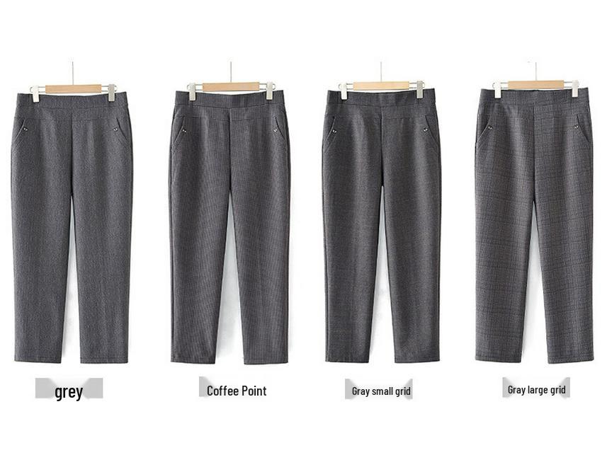 Spring Wide-Leg Pants for Middle-Aged Women, Straight-Leg Style, Casual Grandma Pants for Ages 60-70, Perfect for Spring/Autumn.