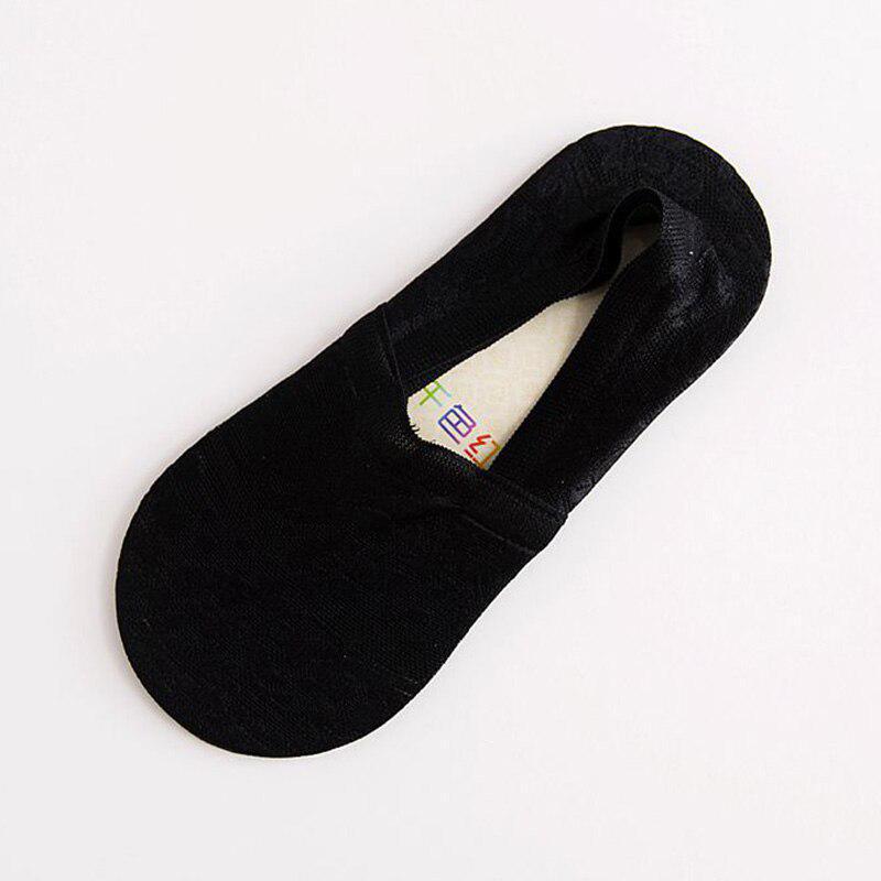 Mulheres primavera verão algodão renda antiderrapante forro invisível meias de corte baixo