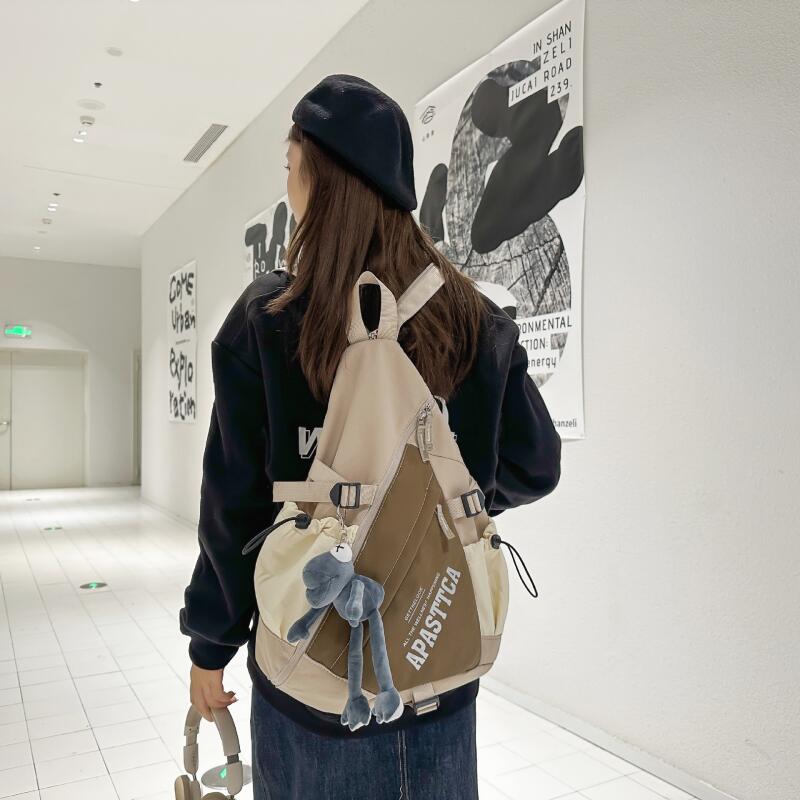 Men's Multi-use Crossbody Bag Lightweight Chest Bag Commuter Backpack Women's Outdoor Sports Backpack