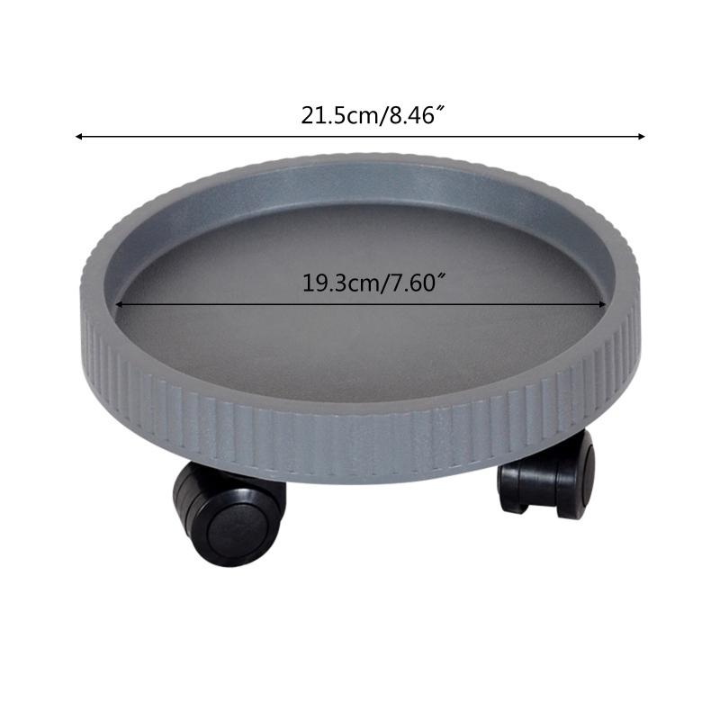 Soporte Redondo para Macetas Duradero de Alta Resistencia Anti Deformación Bandeja para Macetas de Plantas con Ruedas para Jardín Patio Herramientas de Jardinería