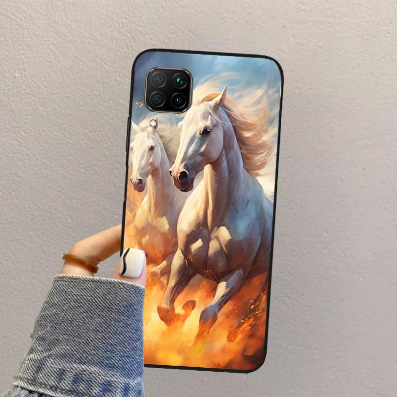 Animal Majestic Painting Horse For Huawei Nova 3i 7i 8i 11i 12i 9 10 SE Y73 Y90 Y70 Y72 Y61 Y91 P30 P40 Lite P60 Pro Case