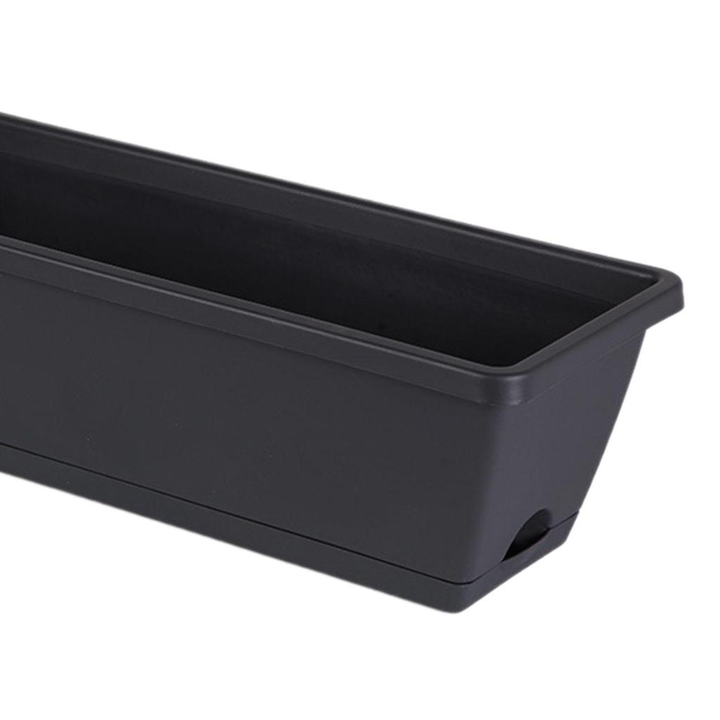 2 Pieces Window Box Planter Planter Boxes Rectangle Plant Containers Decoration Organizer Plant Pot Er Pot for Outdoor