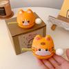 Cute Cartoon Wooden Fish Funny Decompression Toy Soundmaking Percussion Instrument Fortunate Wooden Fish Cat Figurines Gift