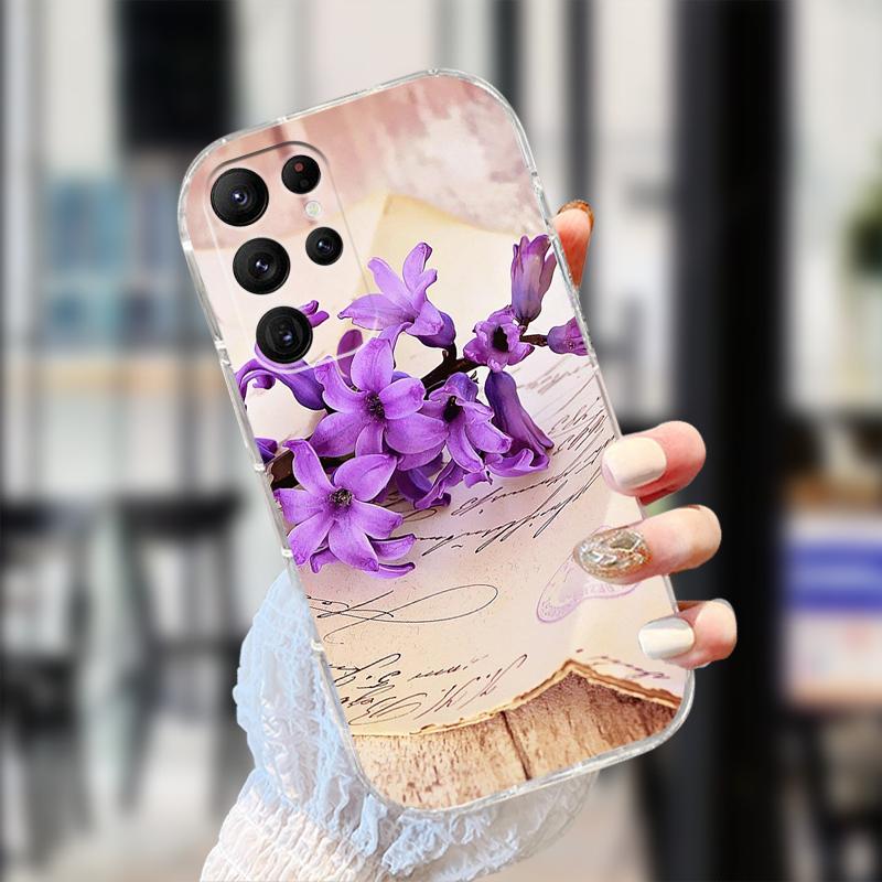 Clear Case For Samsung S25 S24 S23 S22 Ultra 5G Transparent Soft TPU Silicone Phone Cover For Galaxy S22 5G Protective Fundas