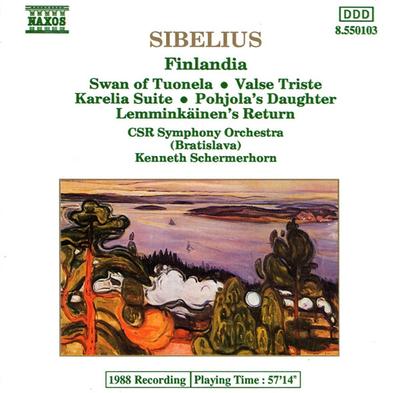CD SIBELIUS; SCHERMERHORN - Finlandia  8550103 Naxos 1988 Europe Classical Used