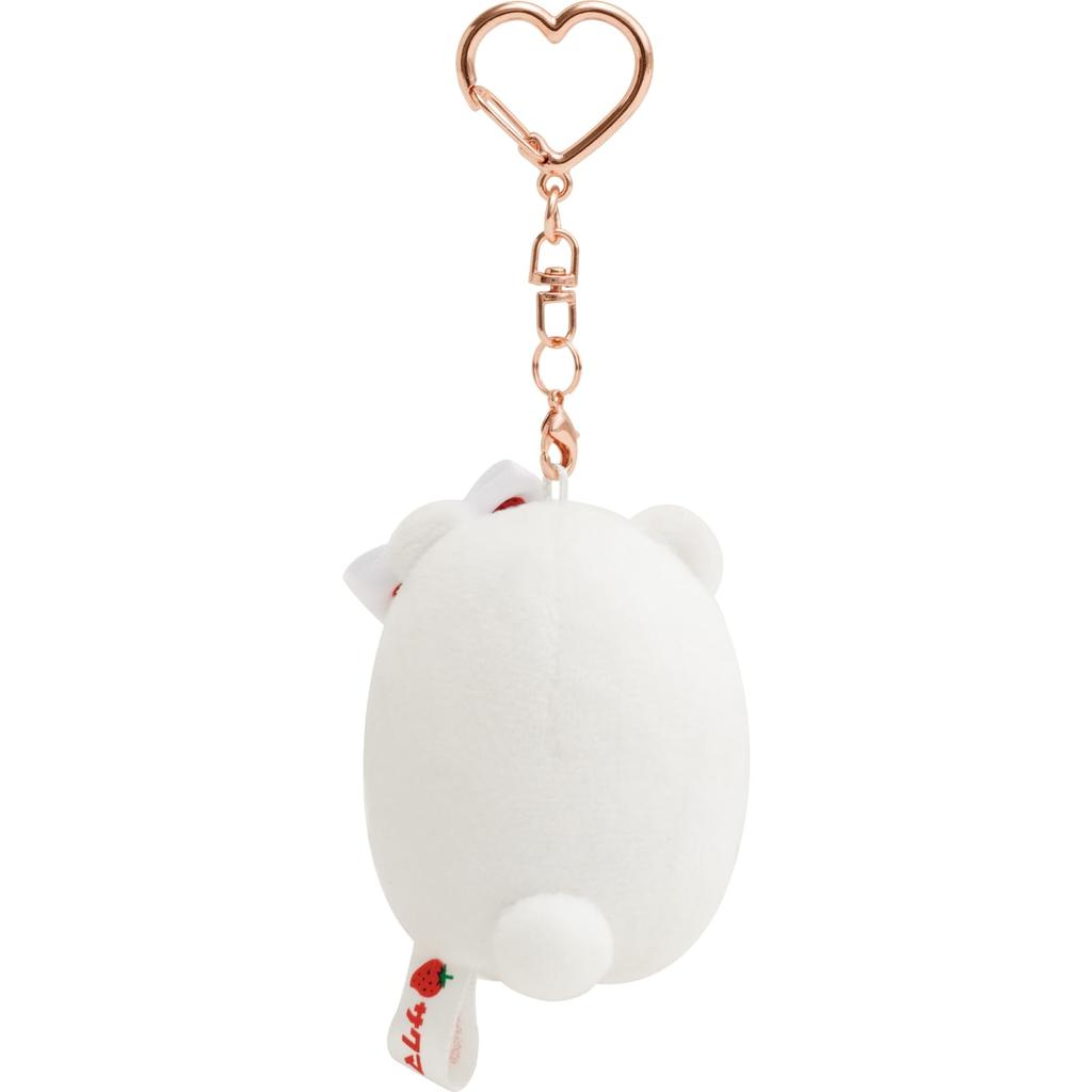 MO94701 Sumikko Gurashi X Sakuma Strawberry Milk Candy Hanging Plush Toy Polar Bear