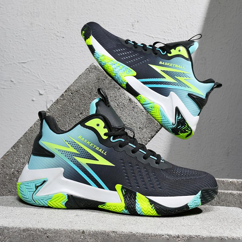 New Men Basketball Shoes Non Slip Cushioning Breathable Training Athletic Shoes Outside Athletic Shoes For Male Athletic Footwear