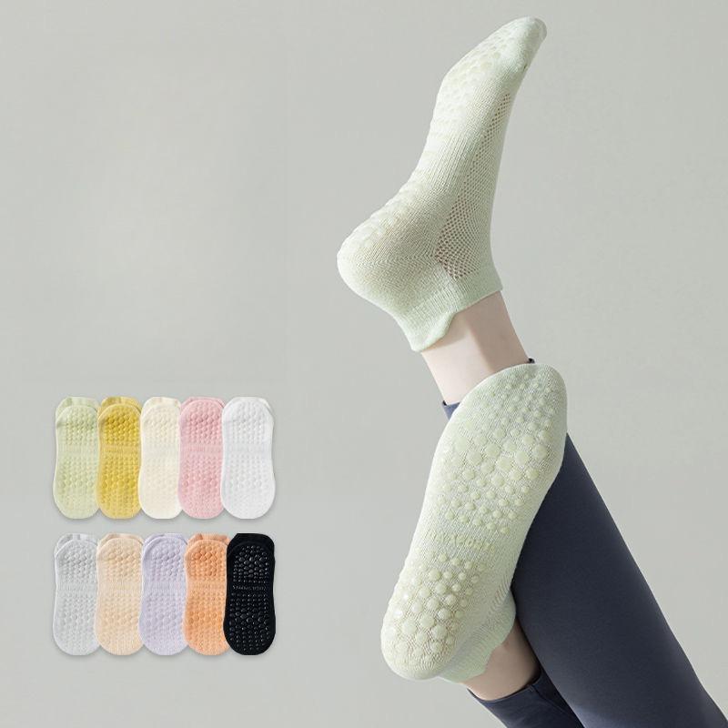 Women's Sports Comfortable Yoga Socks Candy Color Silicone Anti-slip Pilates Socks