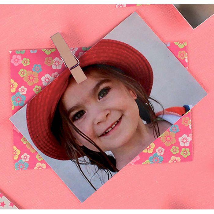 Pince à linge magnétique 3,5cm naturel x10 pièces