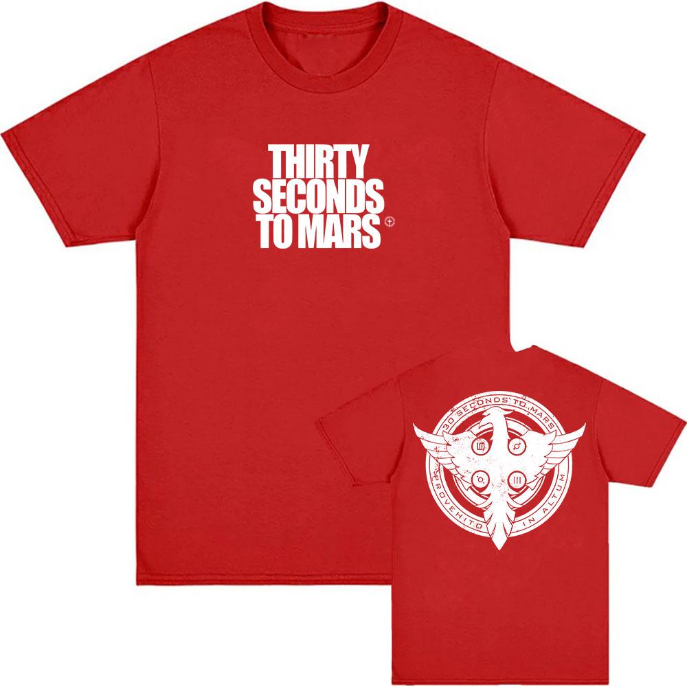 

TSTM Mithra Phoenix Tee Thirty Seconds To Mars Band Grunge T-shirt Summer Cotton Short Sleeve Tshirts Hip Hop Unisex Streetwear XXL красный