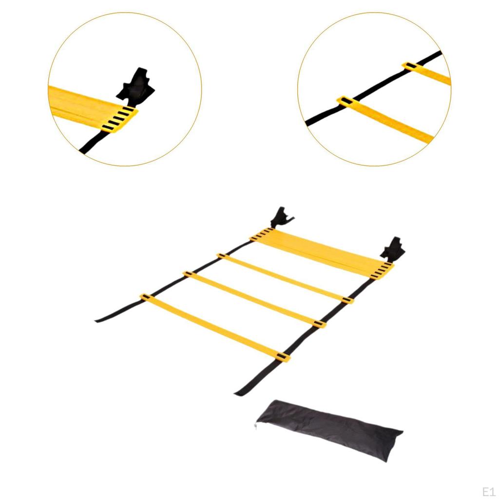 Agility Ladder Fußarbeit Tragetasche Faltbar Balance Fußballtraining für Workout