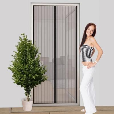 Easy Life Magnetic Mosquito Net Curtain for Door 100 X 210 Cm In Anthracite - Individually Shortenable and Installat[185]