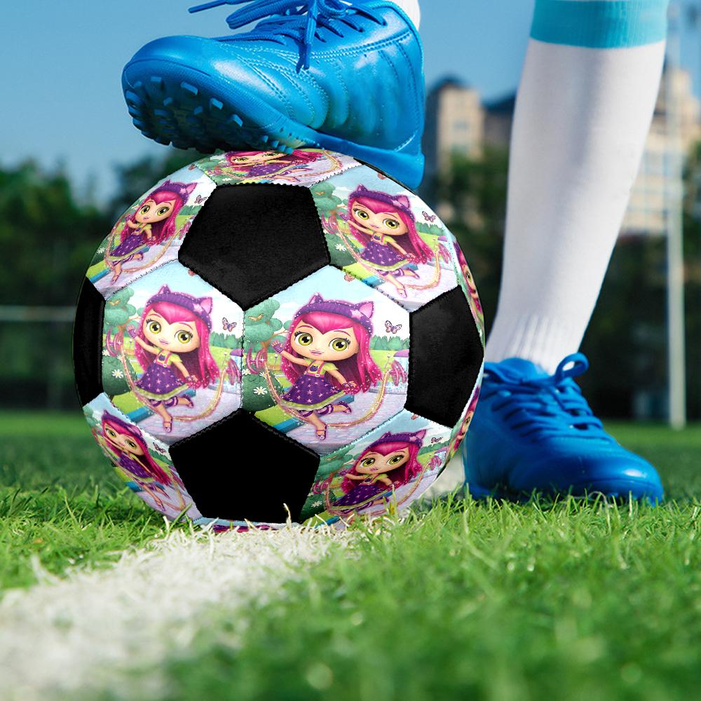 Little Charmers Theme Size 5 Soccer Ball, Suitable for Both Indoor and Outdoor Matches, a Gift Suitable for Everyone.