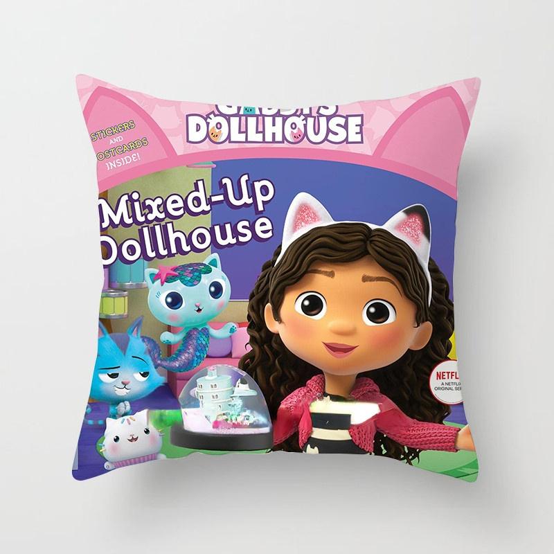 Детская наволочка Gabbys Dollhouse Gabby Cats 40x40см 45x45см  Декоративные подушки  60x60 18x18Inch