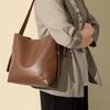 High-End Women's Large Capacity PU Shoulder Tote Bag - Simple and Versatile for Autumn and Winter