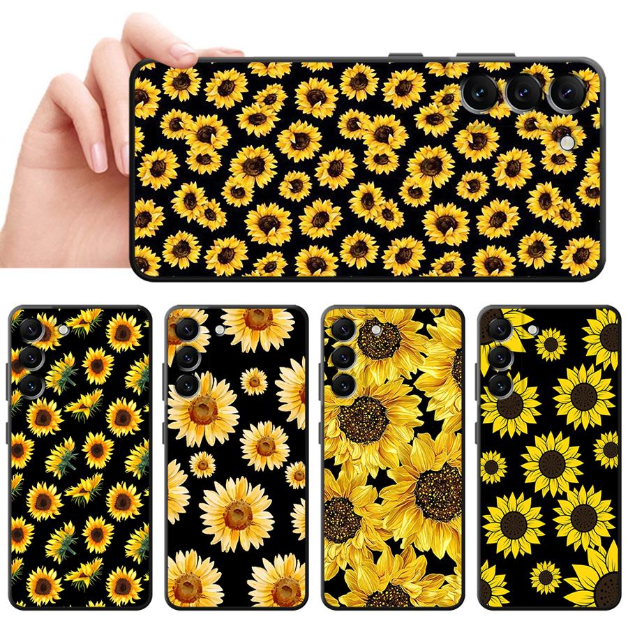 Case for Xiaomi Redmi Note 11 12 Pro 7 8 10 10S 9S 13 Pro Plus 14 11s 12s 9 Funda Phone Cover Sunflower