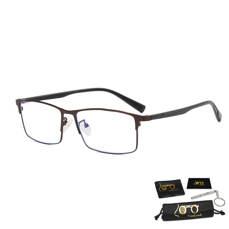 Big Titanium Glasses Frame Anti Blue Ray For Computer Work Business Spectacle Screen Protective Eyeglasses Wide155mm Light