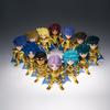 Myth Cloth Leo Aiolia Aquarius Camus Cancer DeathMask Golden Zodiac Knight Action Dolls BANDAI 5Pcs Saint Seiya Anime Figure