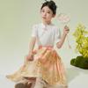 Little Tiger Patty Girls' Summer Hanfu-Style Skirt Set