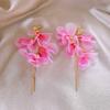 Holiday Style Handmade Lace Flower Tassel Earrings, Sweet And Elegant, Niche Temperament, High-Level Sense Earrings, Female
