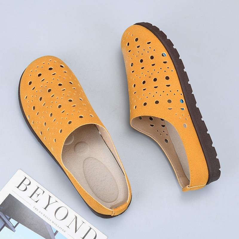 Summer new women's shoes bag head Boken cool slippers comfortable hollow soft sole one pedal slippers women wear