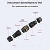 M16 Waterproof Outdoor Cable Connector: T-Type M20 Three-Way Terminal Block for Buried Distribution