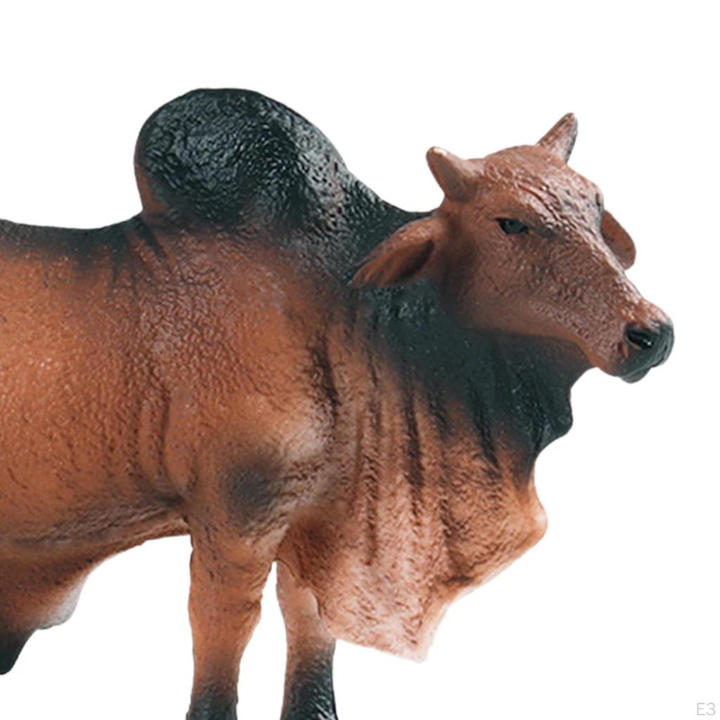 Cow Figurines Playset Action Figure Toys Cattle Model for Home Decor