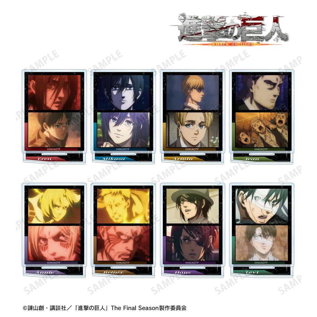 Attack On Titan Trading Scene Acrylic Stand Box 8-piece