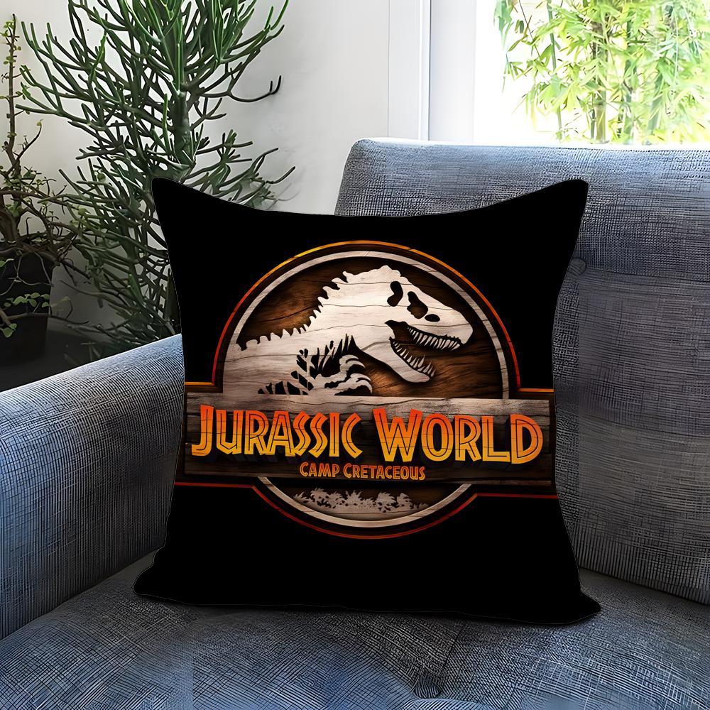 J-Jurassic W-World Movie Cushion Cover Comfortable Reversible Pillow Cover Ideal for Car Sofa Bedroom & Beyond 30cmx30cm