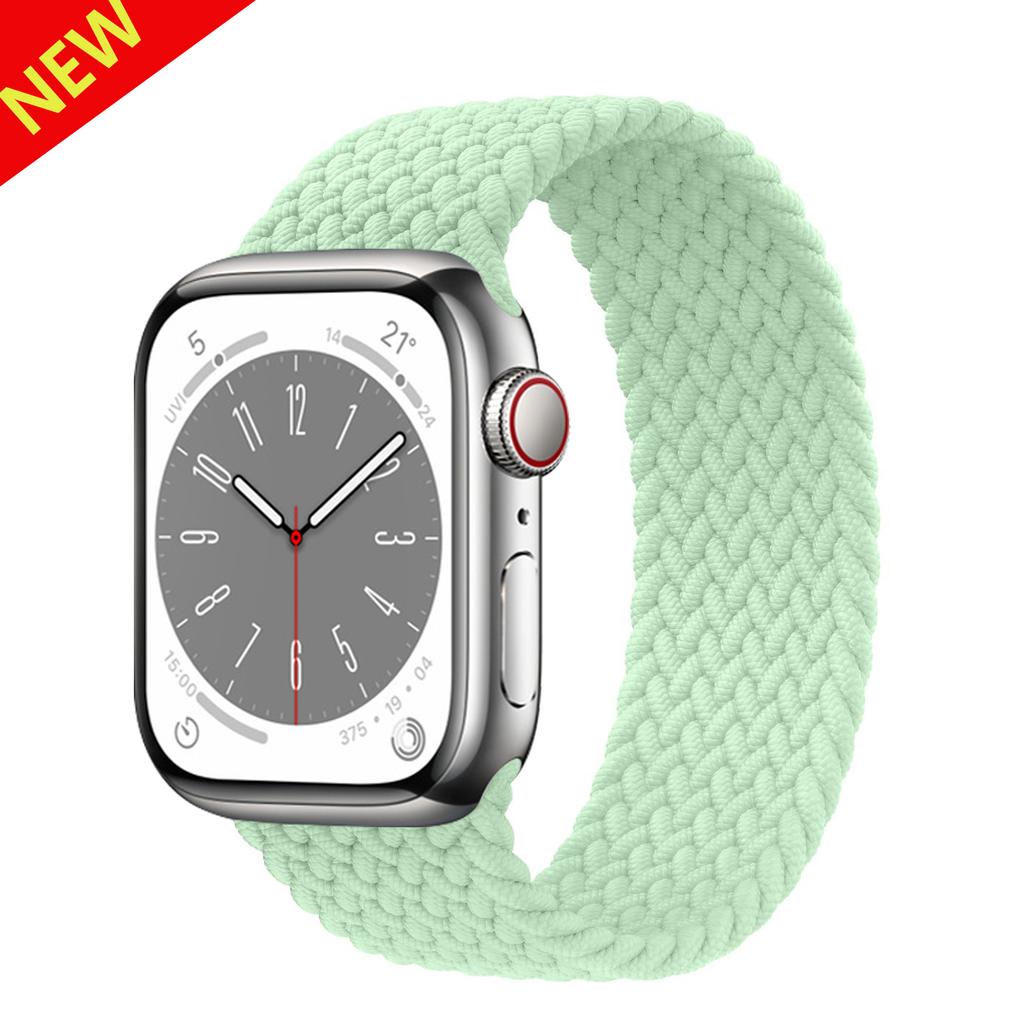 Strap For Apple Watch Band 44mm 40mm 45mm 41mm 49mm 38mm 42mm Elastic Braided Solo Loop Bracelet Iwatch Series 7 Se 3 6 8 Ultra