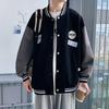 Junior high school students baseball jersey men's spring and autumn American trendy brand loose top students men's and women's same autumn thin coat