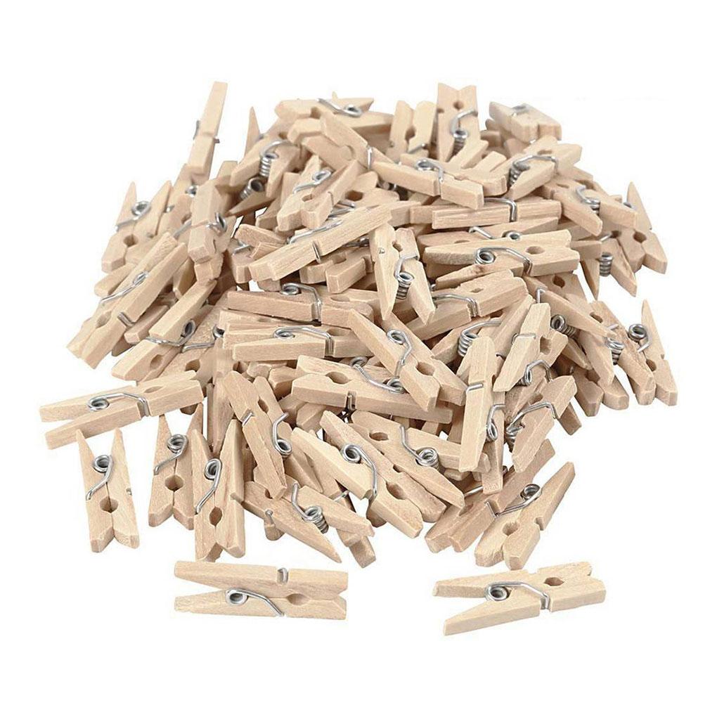 Sada dřevěných sponek - praktické a kolíčky na prádlo na fotografie a dekorace dřevěné kolíčky na prádlo dřevěné sponky móda