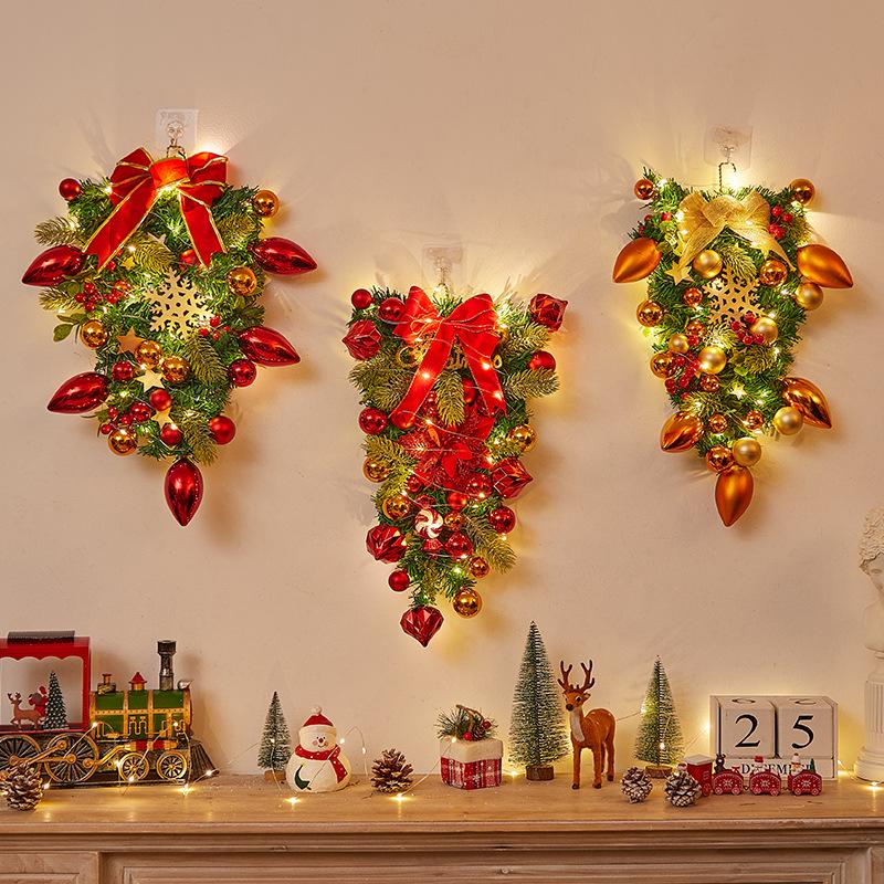 Christmas Door Wreath & Holiday Ornament for Festive Decor