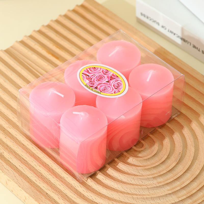 6 PVC Boxed Cup Wax Bar Ins Proposal Creative Picture Pose Candy Color Power Outage Emergency Candle