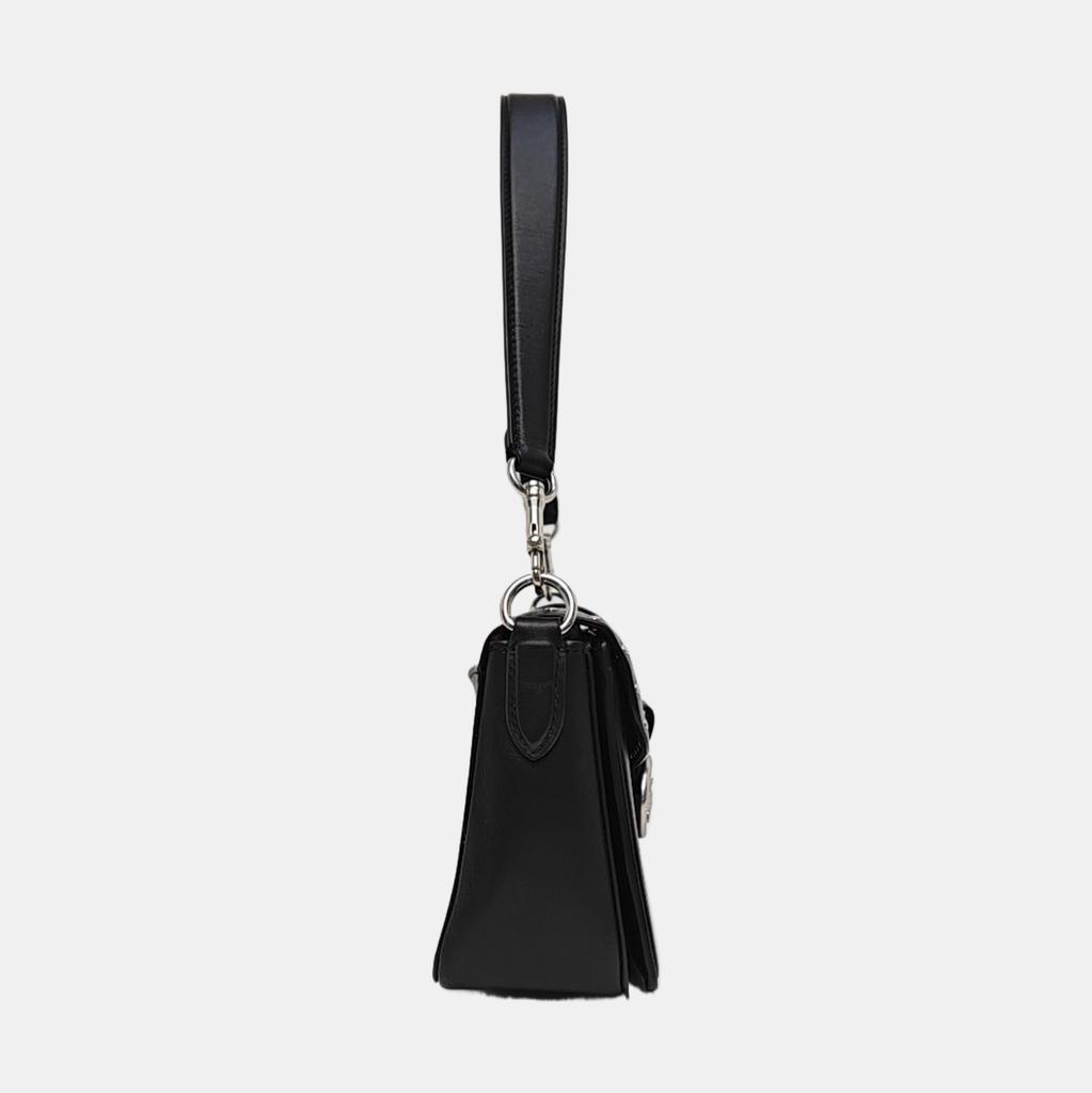 [Pre-Owned] Georgie 26 Classic Monogram Studded Carriage Logo Coated Canvas Underarm Bag Wine God Bag Crossbody Shoulder Bag Medi - Excellent #1KN9Z8S