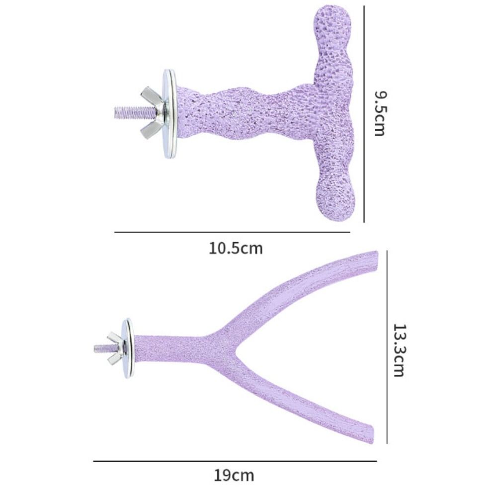 Non-slip Bird Standing Perches Stick Resin Bird Chew Rod Bird Grinding Claw Stick Budgie