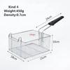 Stainless Steel Fryer Screen French Fries Frame Square Filter Net Encrypt Colander Strainers Shaped Frying Fried Mesh Basket