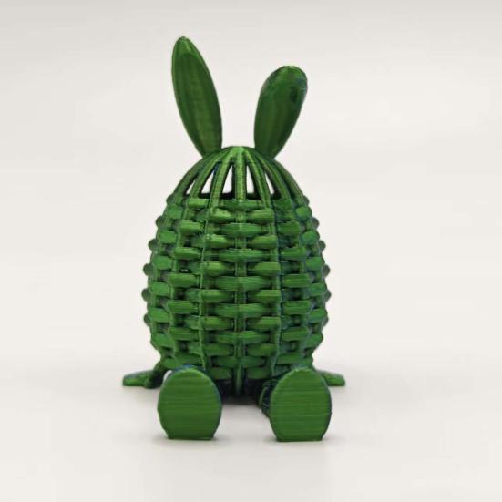 3D-gedruckte Ostereier Flexibel Gelenkiges Hasenei Osterkorb-Füller für Partyzubehör Heim-Büro-Schreibtischdeko