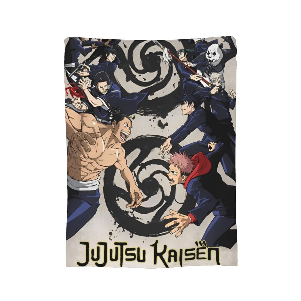 Yuji x Sukuna Blanket Jujutsu Kaisen Flannel Awesome Warm Throw Blankets for Coverlet Decoration,