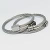 Men's European & American Style Stainless Steel Bracelet: Silver, Gold, Rose, Black Punk Braided with Square & Round Heads
