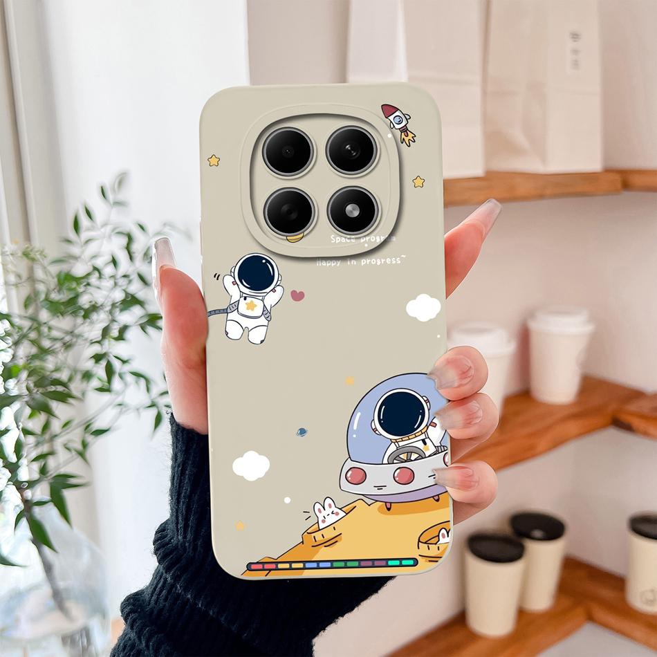 For Xiaomi Redmi Note 15 Pro Plus Phone Case Cool Astronaut Funda For Redmi Note15 Pro 4G 5G Soft Liquid Silicone Back Cover