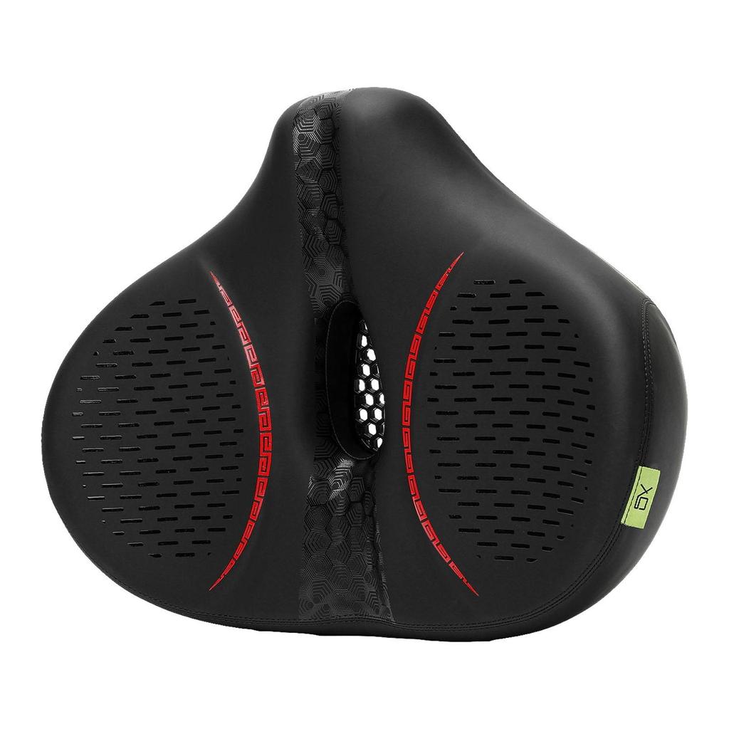 Bike Seat Soft Wide Cycling Cushion Pad Shock Absorbing Mountain Bike Exercise Bike Breathable PU for Men Women Bicycle Saddle
