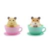 Cute Simulation Teacup Cat and Dog Mini Animal Miniature Landscape Decoration Garden Bonsai Decoration Gift Toy Cake decoration Figure