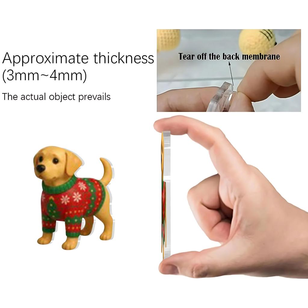 2D Plochý Akrylový Mystery Box 24ks Přívěsek s Krabičkou Letadla Zábavný Vánoční Odpočítávací Kalendář