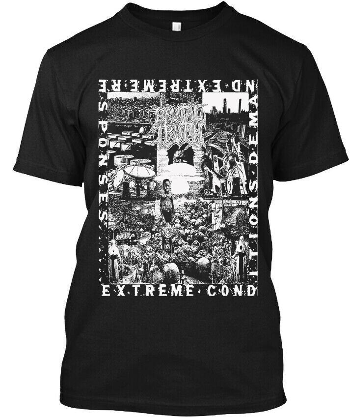 New! Popular Brutal Truth Extreme Conditions Demand American Logo T-Shirt S-4XL XXXL